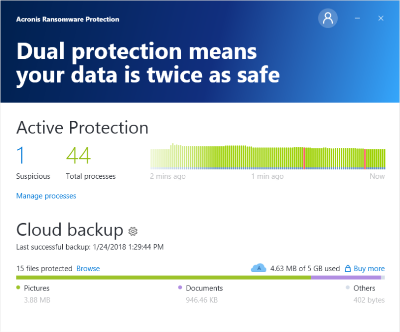 acronis true image 2020 active protection does not work